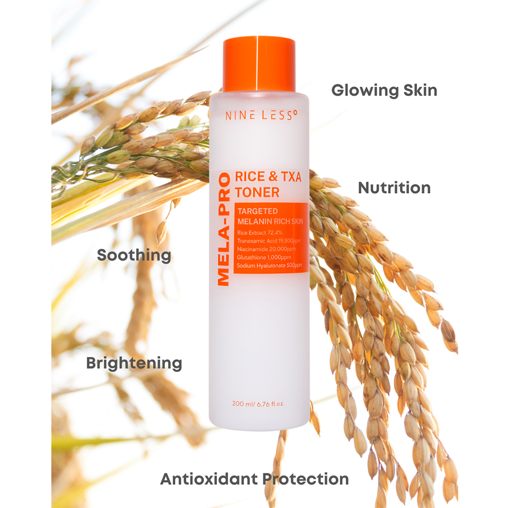 Nine Less Mela-Pro Rice Toner de Față Anti Hiperpigmentare